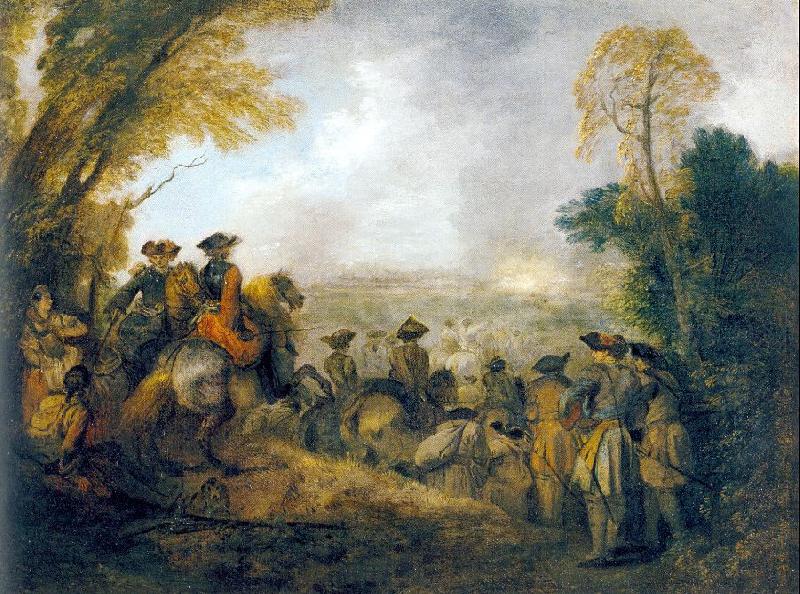 WATTEAU, Antoine On the March